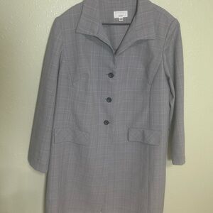 Sudini Women's Gray Plaid Coat